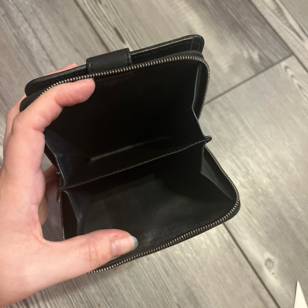 Vintage Celine Black Leather and Suede Wallet - Picture 6 of 8